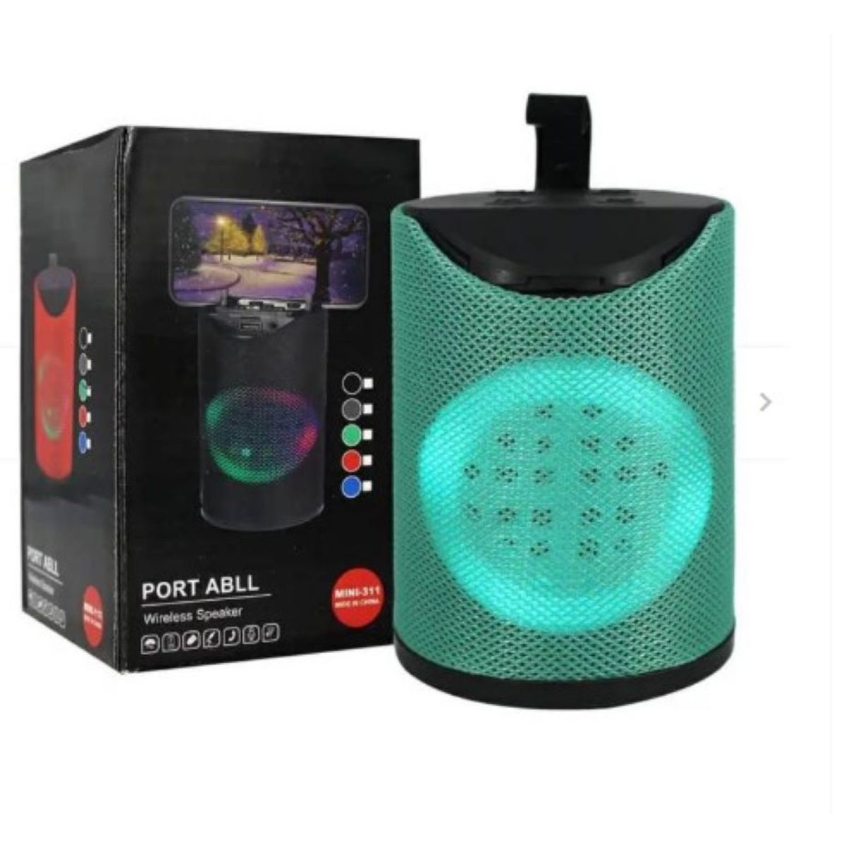 ZHOPI CO - Parlante Bluetooth Con Soporte Y Luces MinI 125