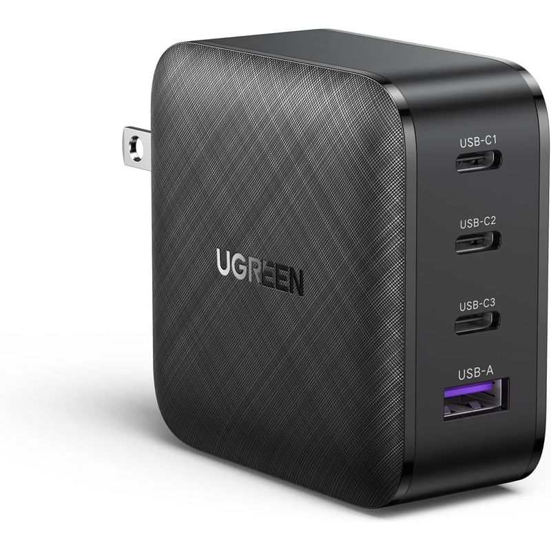 UGREEN - Cargador De Pared Ugreen Carga Rápida 65w 1x Usb-a 3x Usb C