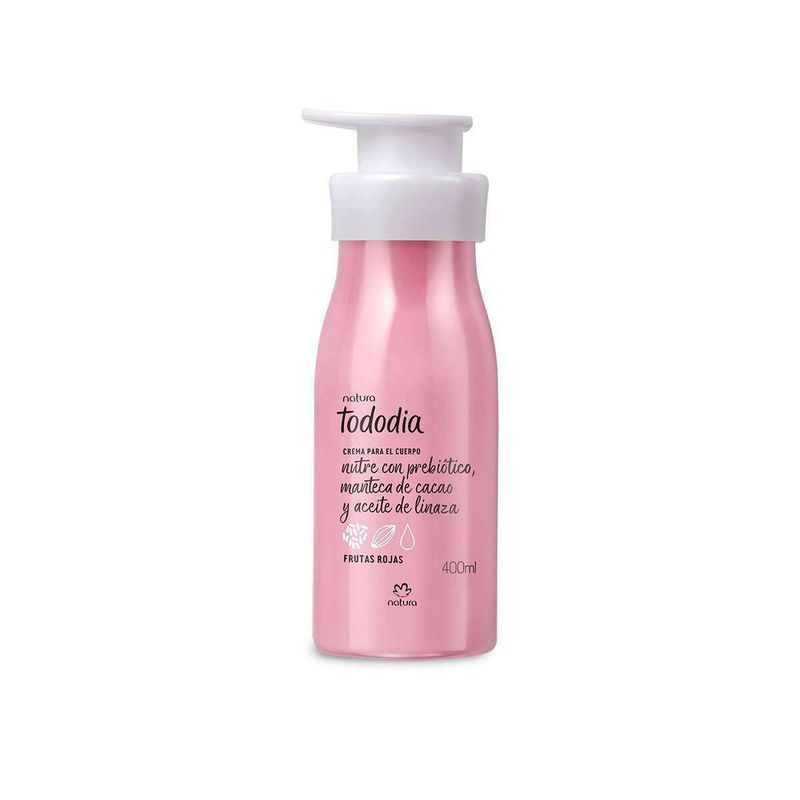NATURA - Crema nutritiva para el cuerpo 400 ml Frutos Rojos - Tododia