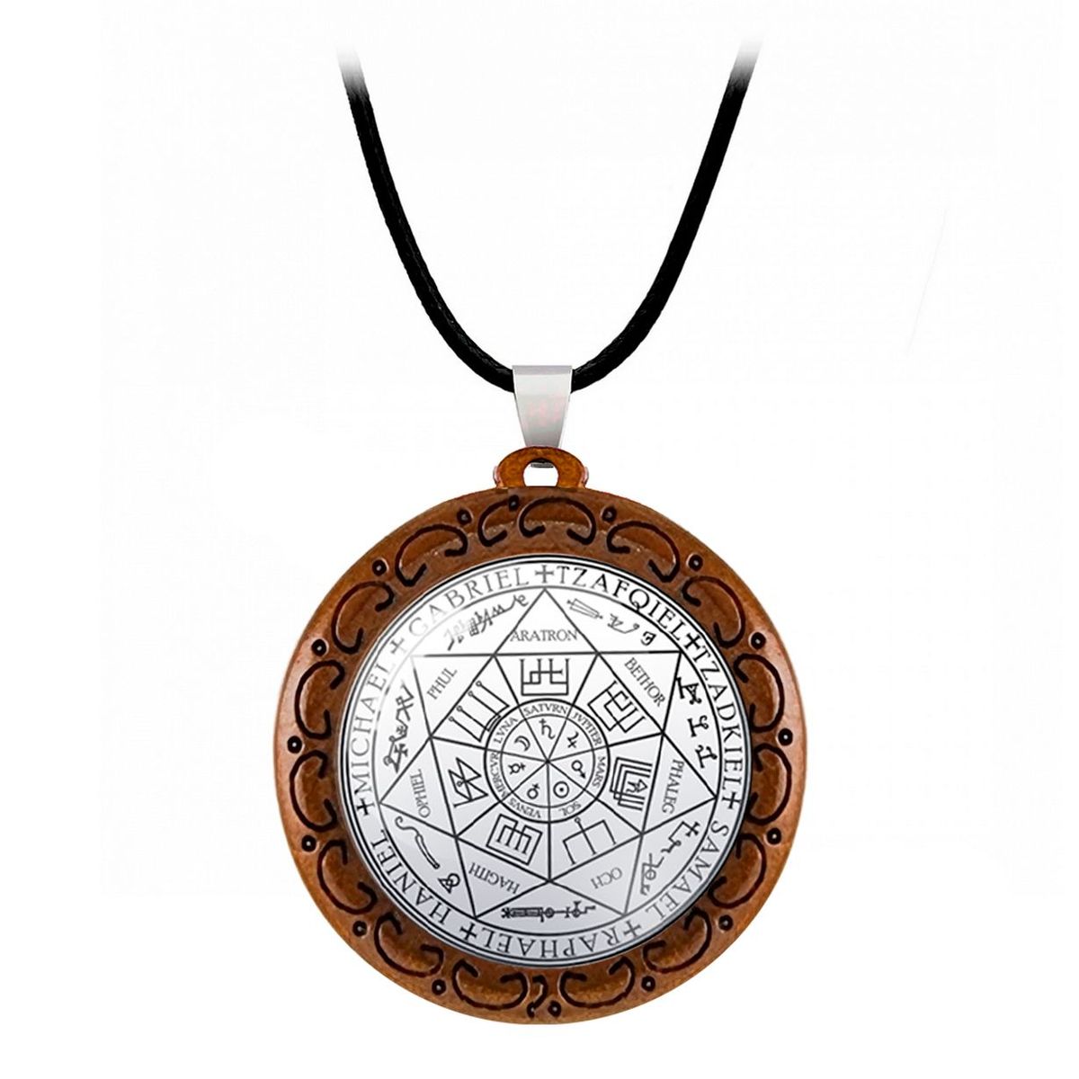 DAYOSHOP - Collar 7 Arcangeles Simbologia Religion Unisex + Estuche