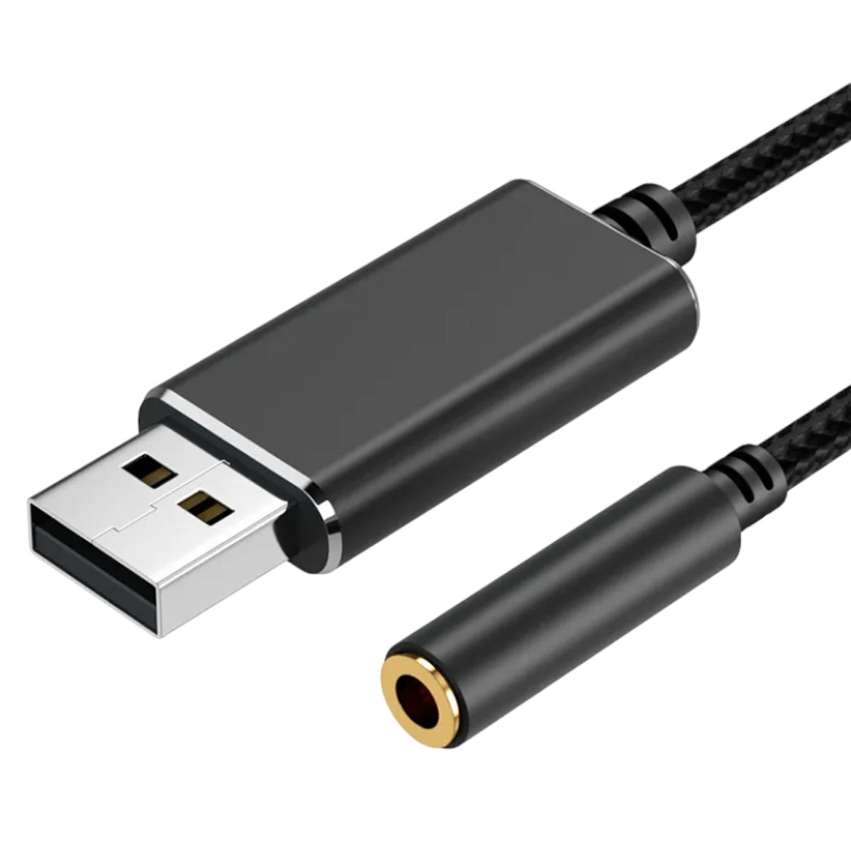 GENERICO - Tarjeta de audio sonido y micrófono externa USB a jack 3,5 mm