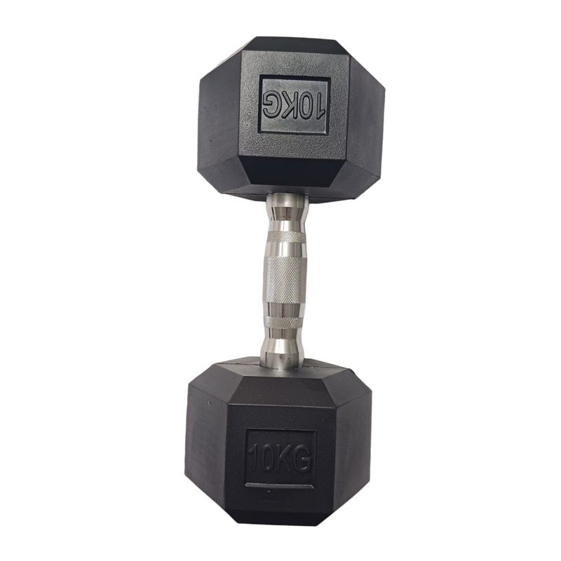 GENERICO - MANCUERNA HEXAGONAL ENCAUCHETADA 22 LBS / 10 KILOS