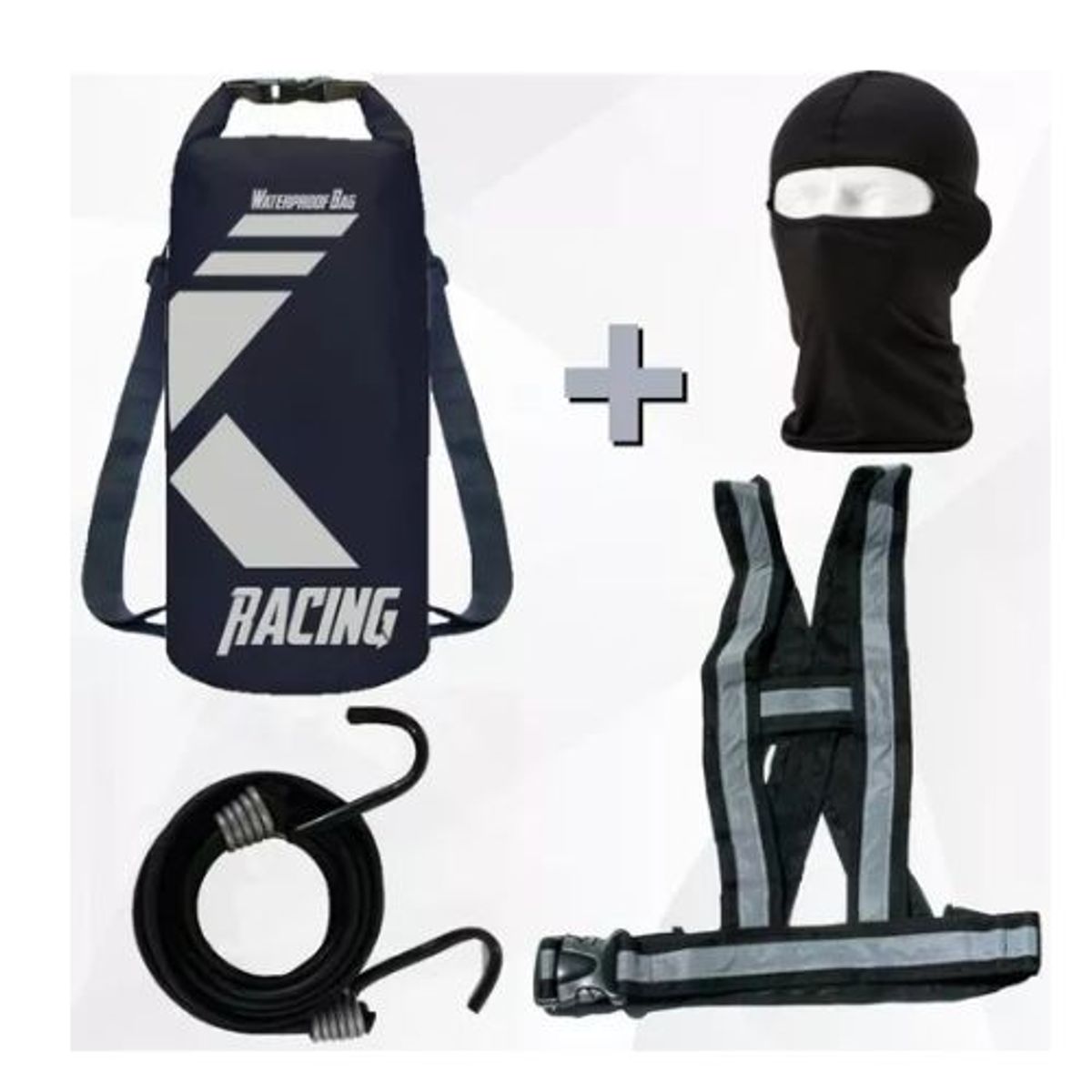 AFM - DRYBAG IMPERMEABLE + BALACLAVA + PULPO + TIRA REFLECTIVA