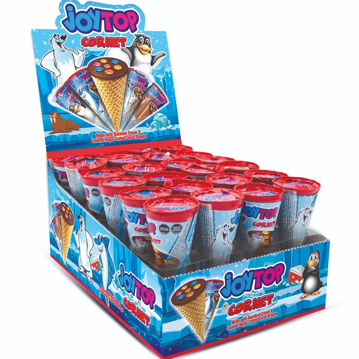 BONART - Cono Chocolate Avellana Cornet Wafer Joytop 25Gr