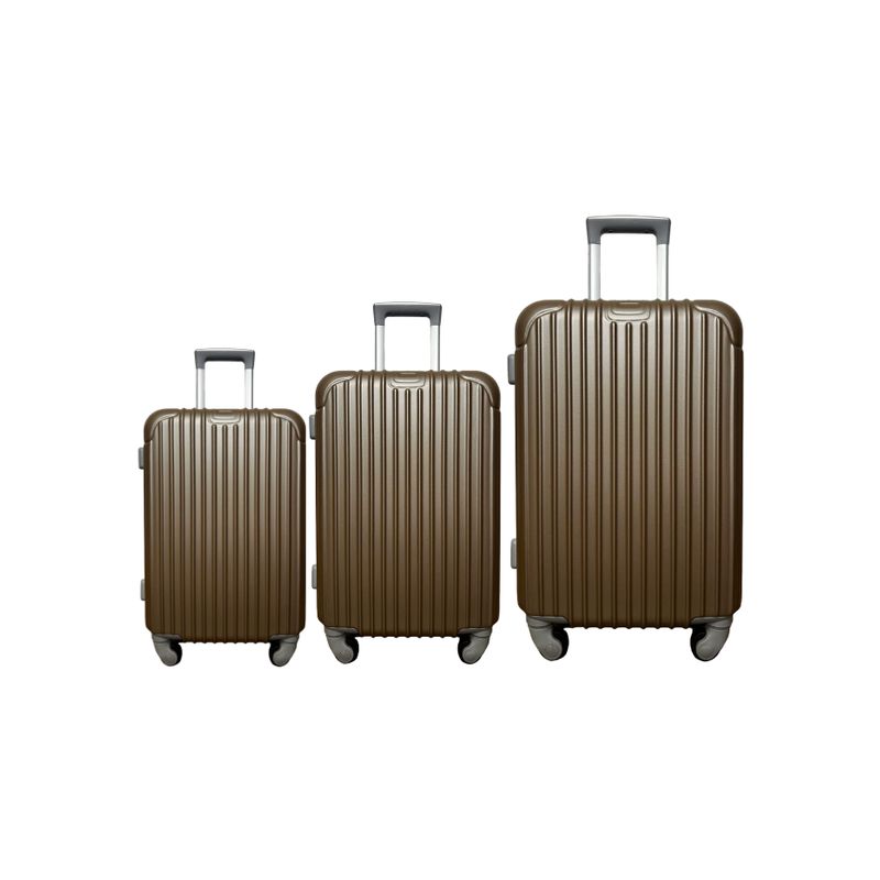 LLG LIULANGGOU - Set X3 Maletas De Viaje En Plástico (20 / 24 / 28 Pulgadas)