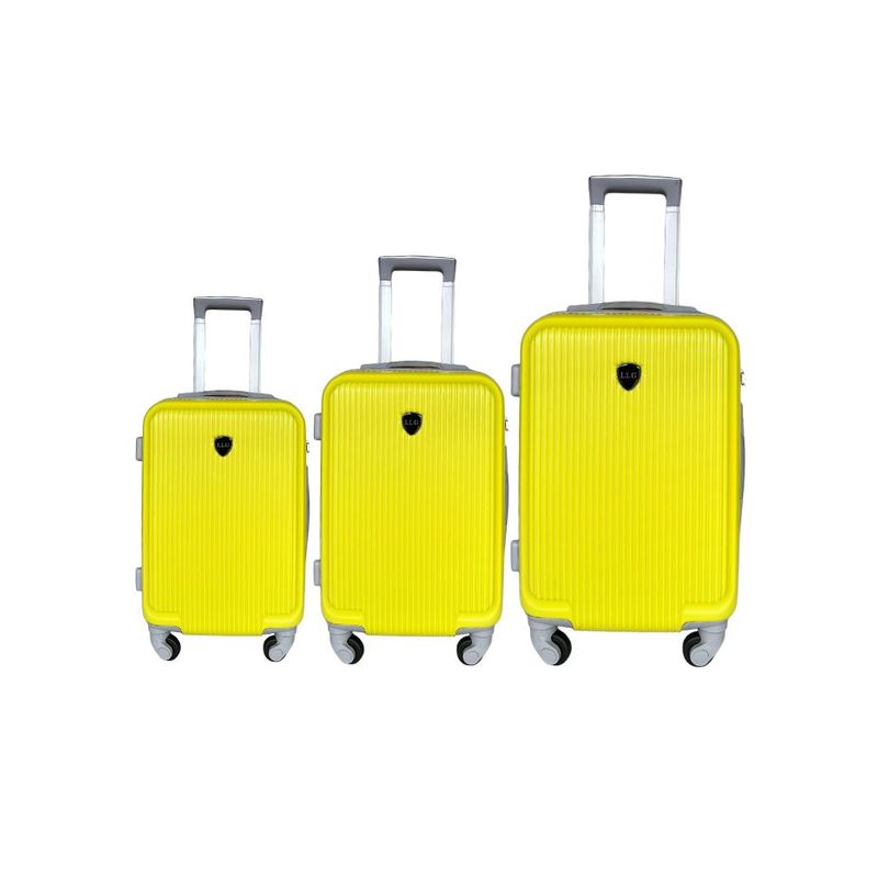 LLG LIULANGGOU - Set X3 Maletas De Viaje En Plástico (18 / 22 / 26 Pulgadas)