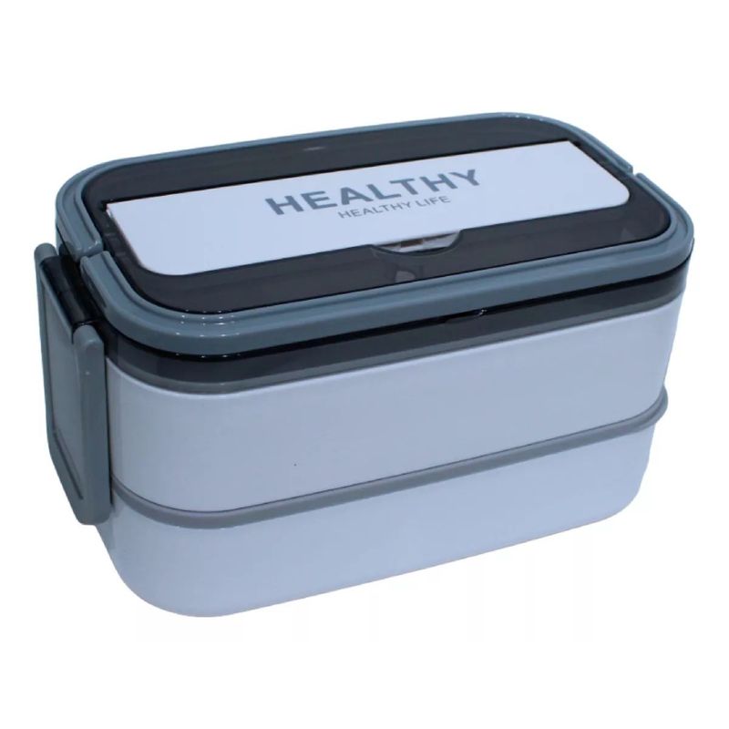 SHENGSHOU - Porta Comida Tupper Con Divisiones Tapa Hermética Libre Bpa.