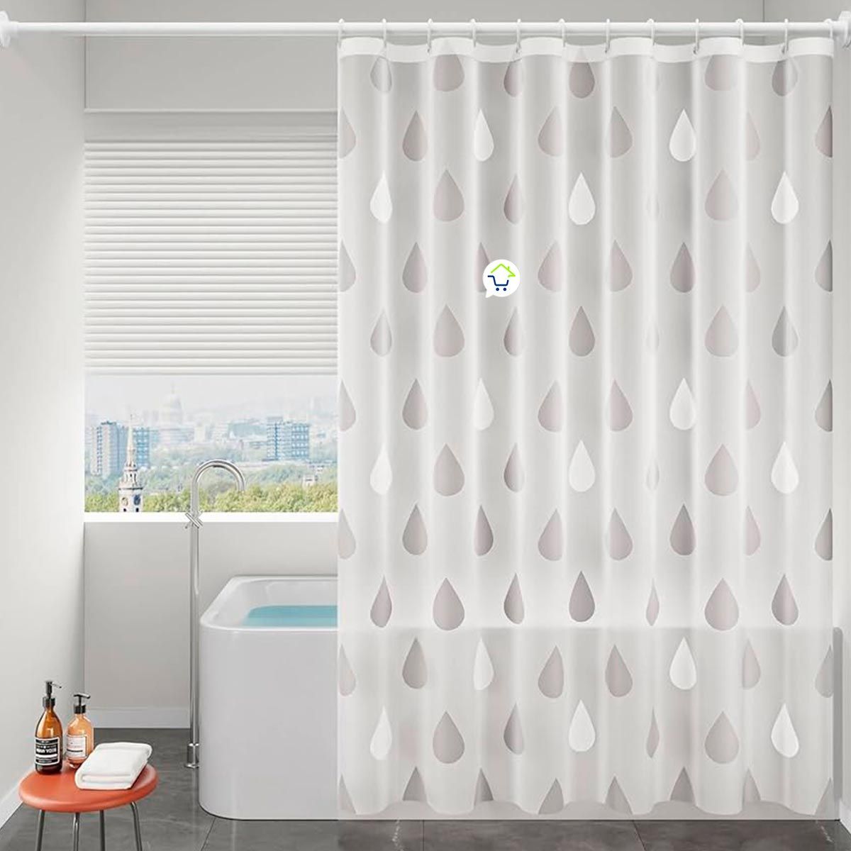 COMPRALOENCASA COM - Cortina De Baño Impermeable Para Ducha GM2201-113