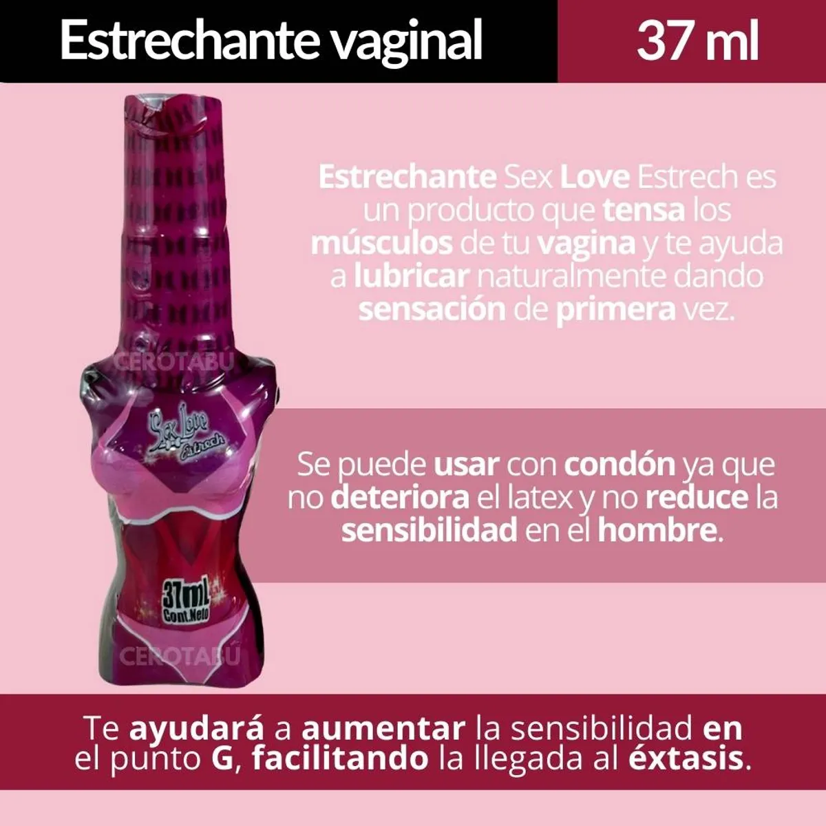 GENERICO - Estrechante Vaginal Lubricante Estimulador Sex Love 37 ml