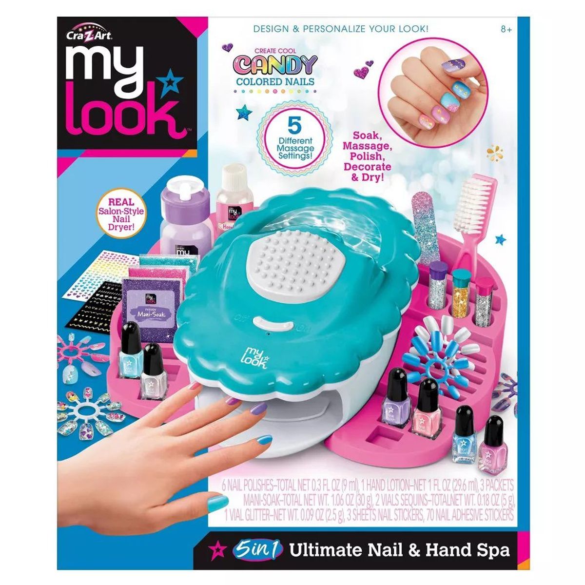 LOOK STYLE - Set My Look 5 En 1 Lo último En Spa Para Uñas Y Manos