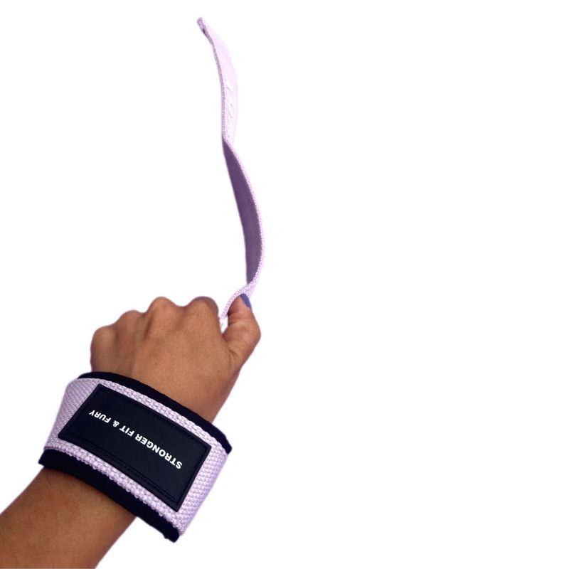FIT AND FURY - Straps para levantamiento de peso gimnasio lila Fit and Fury