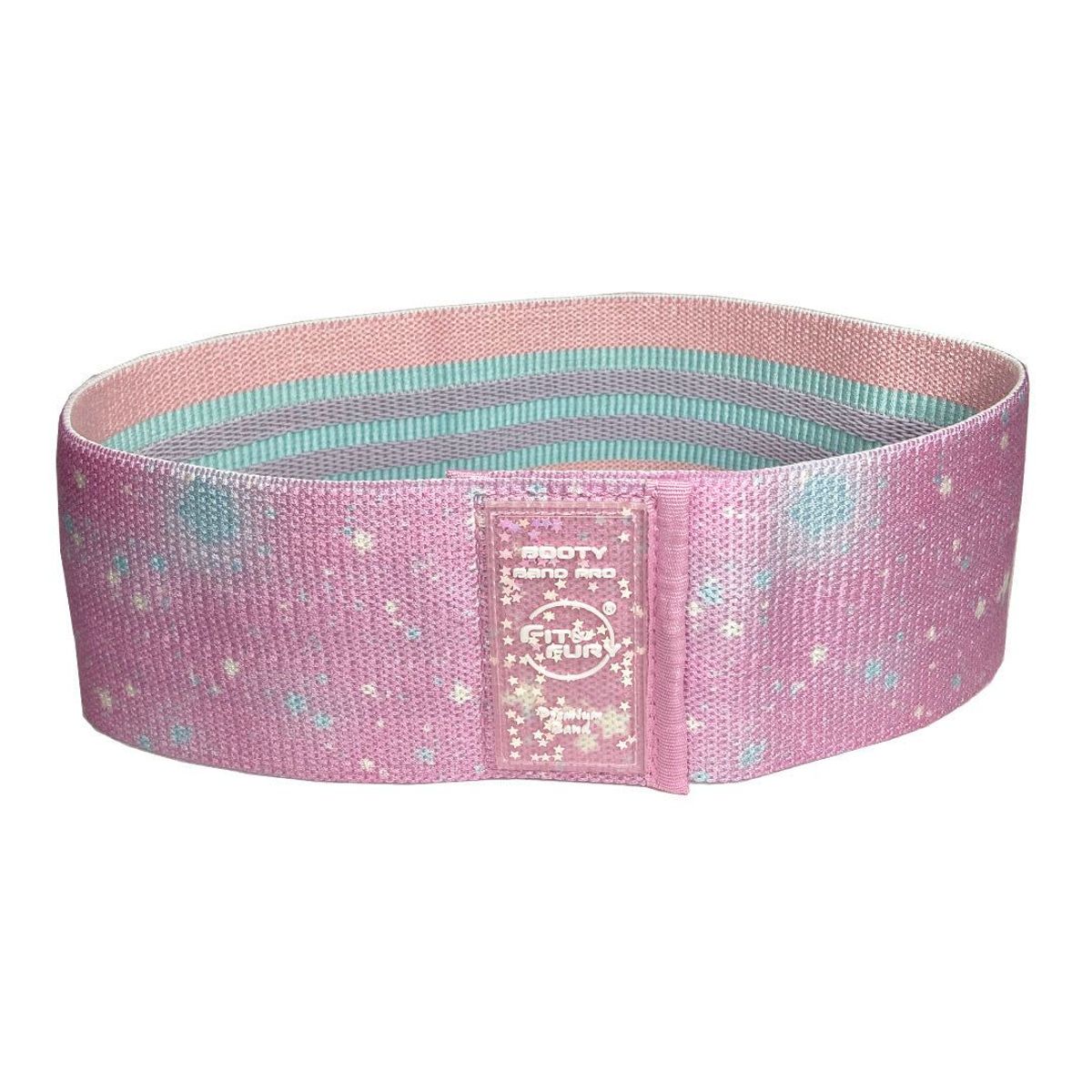 FIT AND FURY - Banda pro de resistencia fuerte rosa estrellas Fit and Fury