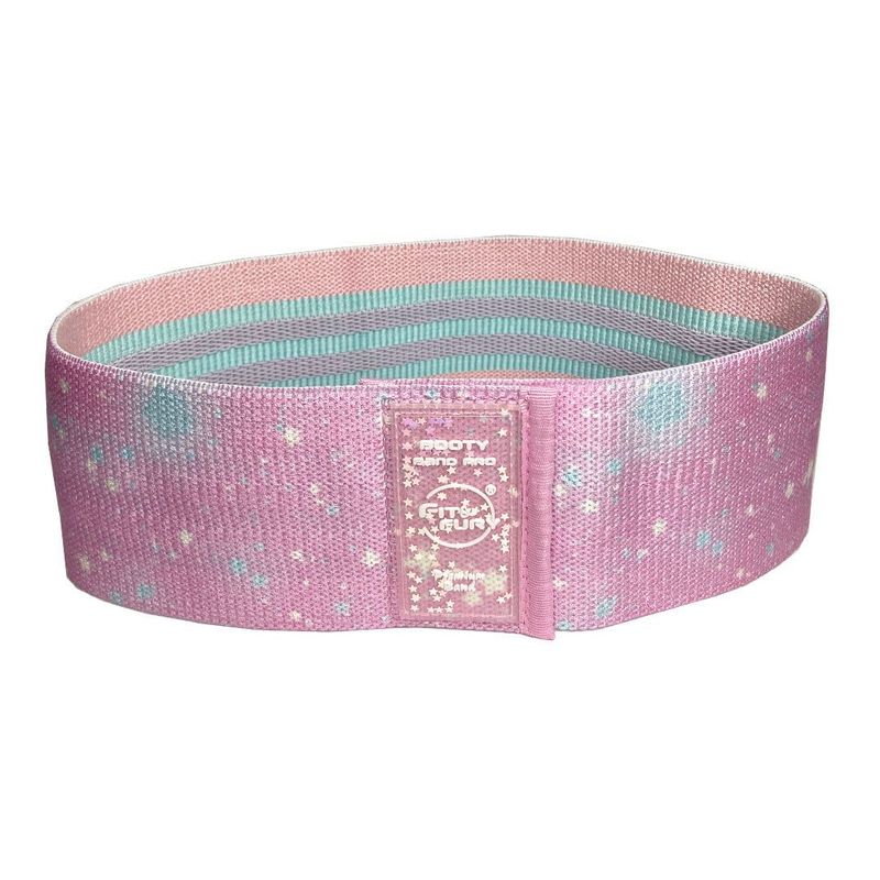 FIT AND FURY - Banda pro de resistencia fuerte rosa estrellas Fit and Fury