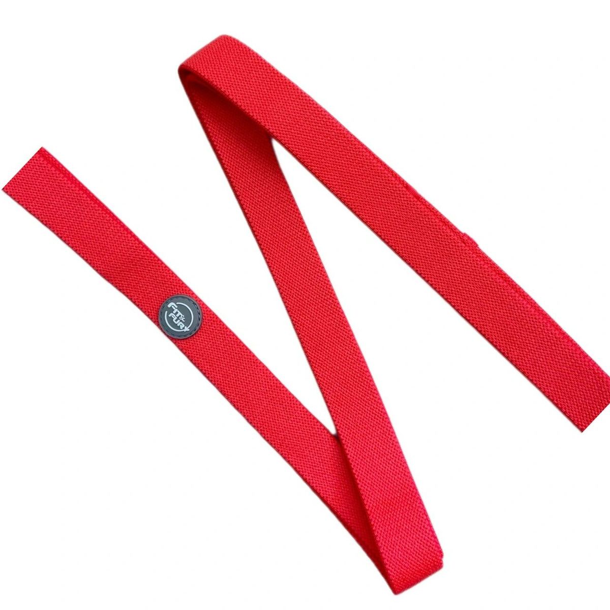 FIT AND FURY - Banda de poder larga de tela neón cereza Fit and Fury