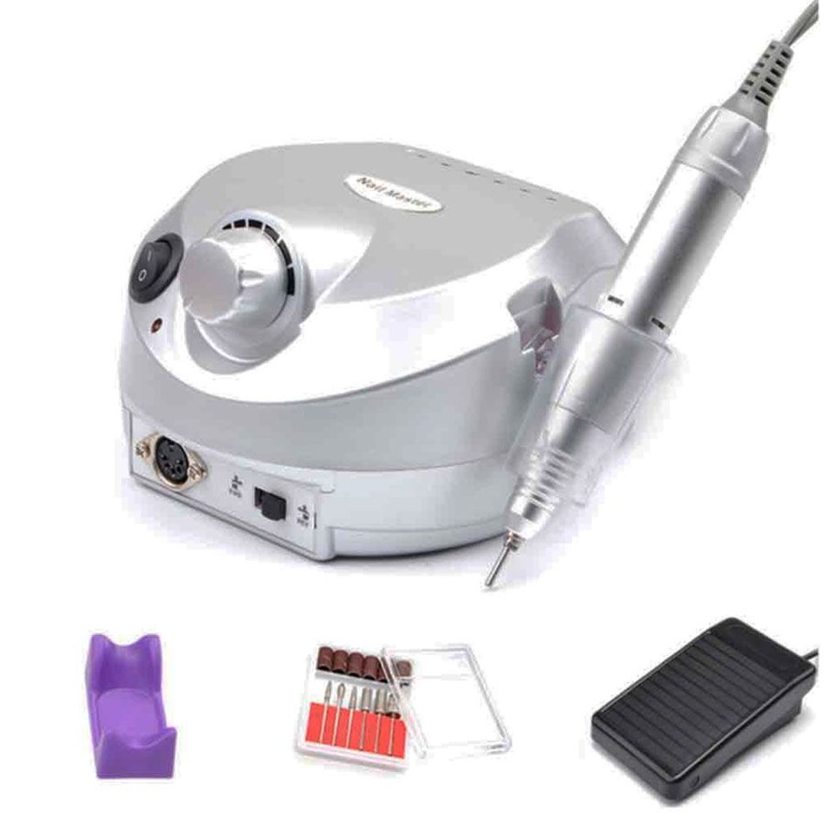 GENERICO - Kit Pulidor Electrico Profesional Manicure Pedicure