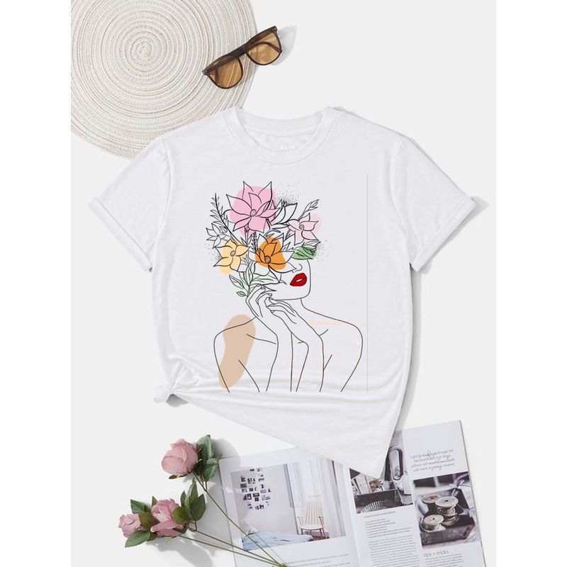 ISMI - Camiseta Para Mujer Flowers - Estilo infinito
