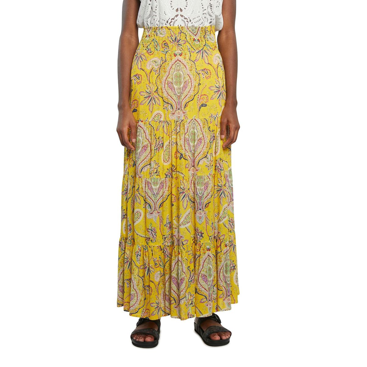 DESIGUAL - Falda Larga Desigual