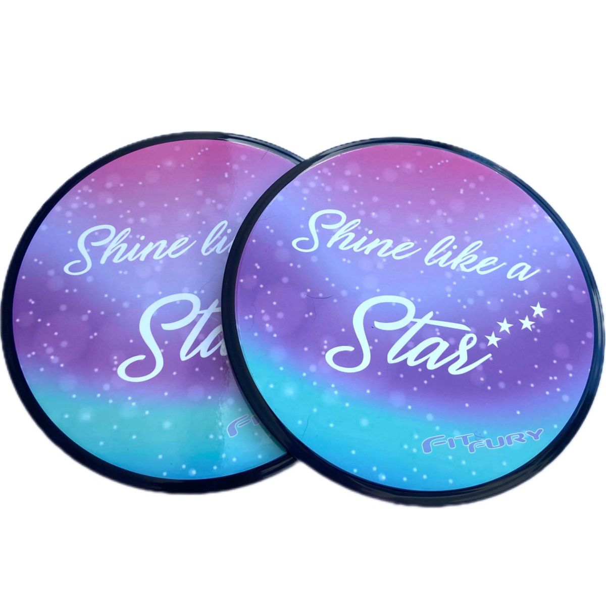 FIT AND FURY - Discos deslizantes doble cara estrellas Fit and Fury