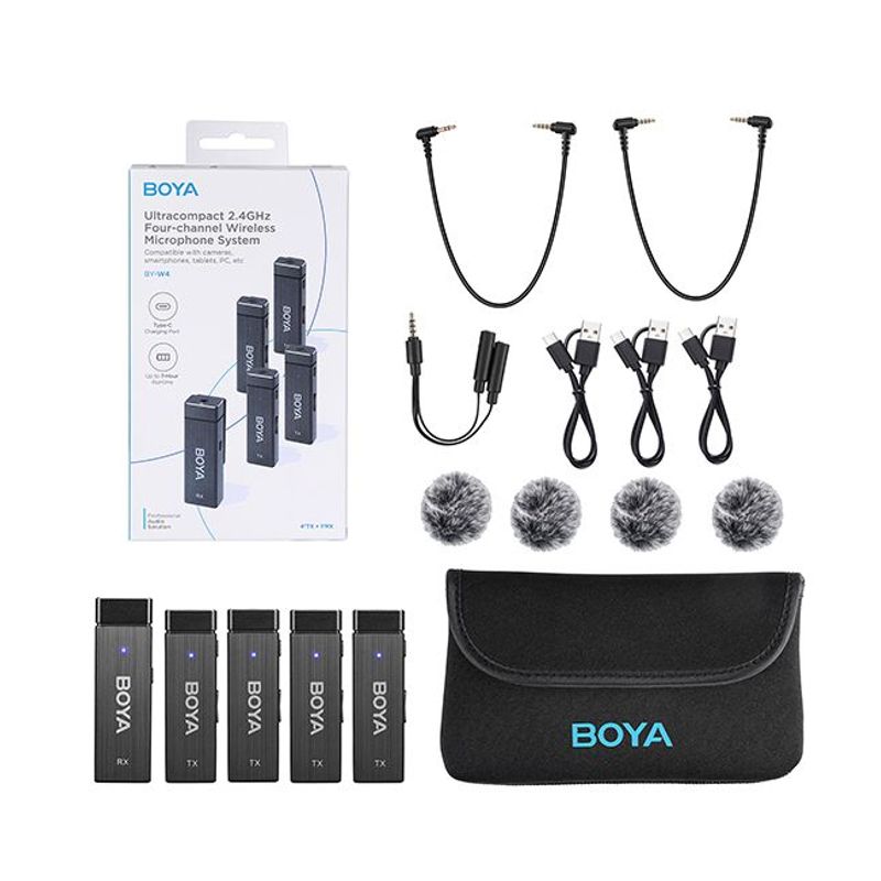 BOYA - MICROFONO 4 CANALES BOYA BY-W4