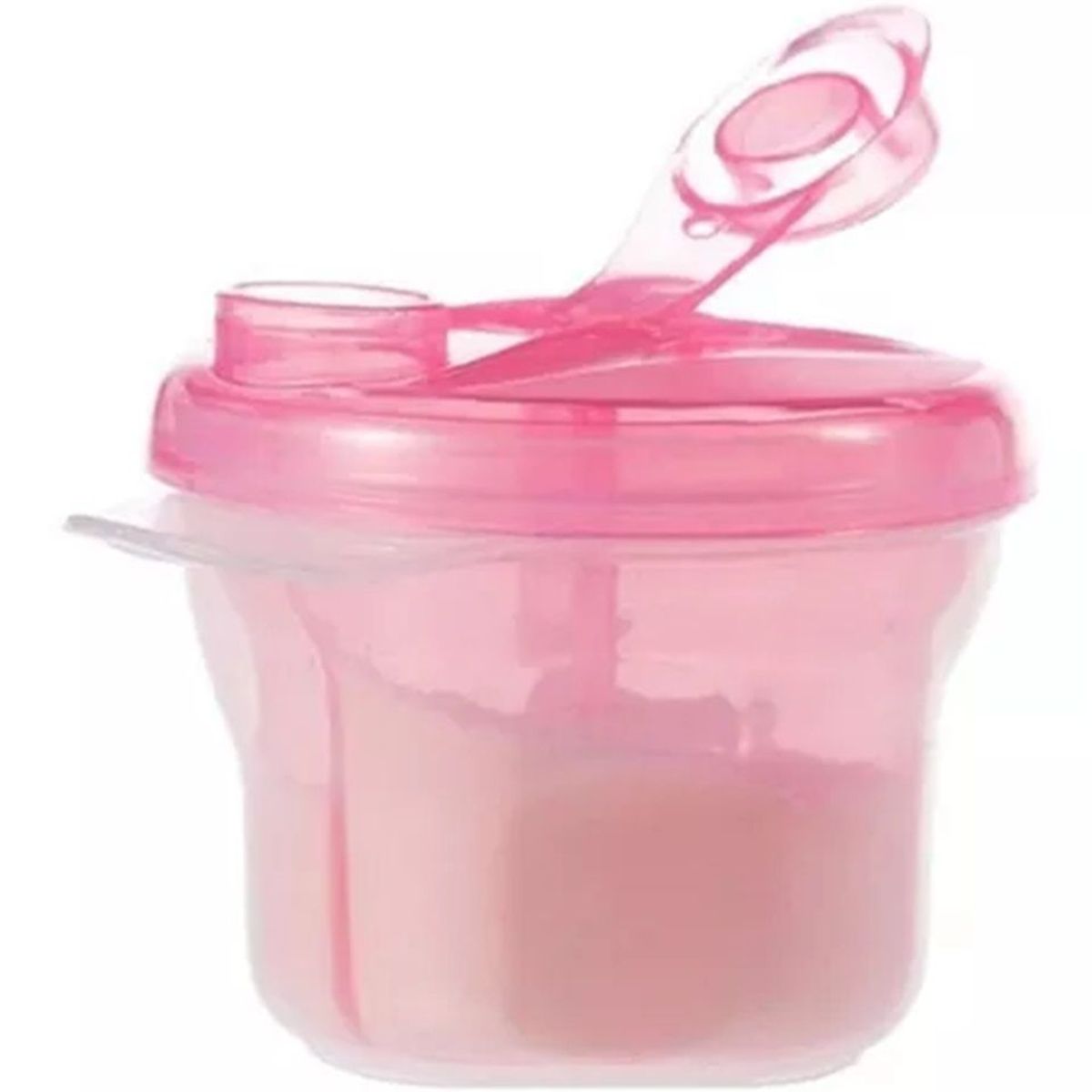 GENIAL - Dispensador porta leche formula cereal bebe infantil Rosado