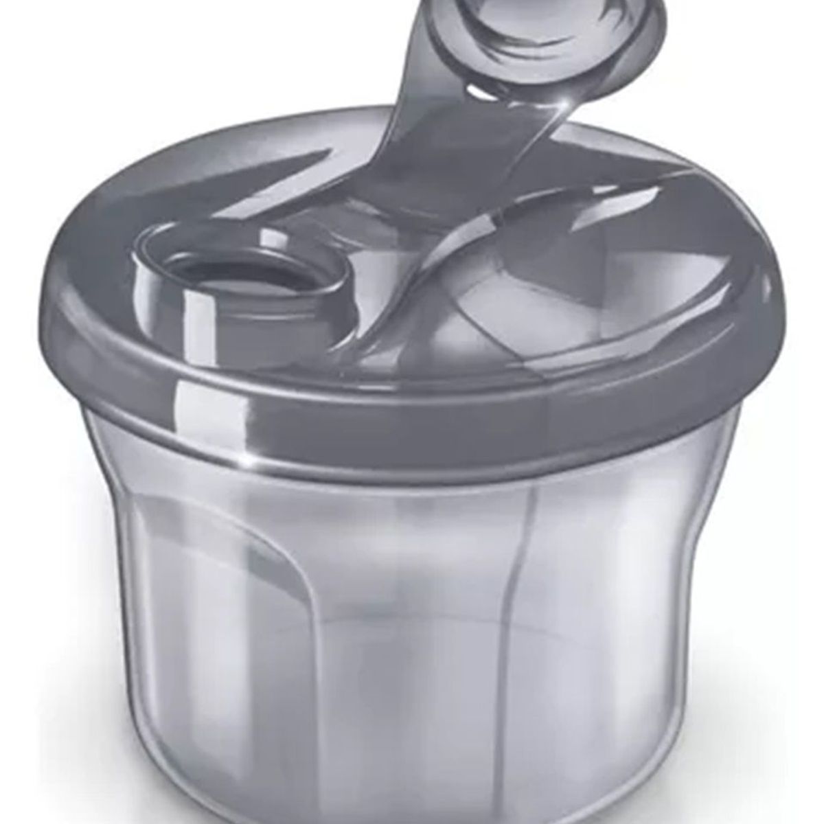 GENIAL - Dispensador porta leche formula cereal bebe infantil GRIS