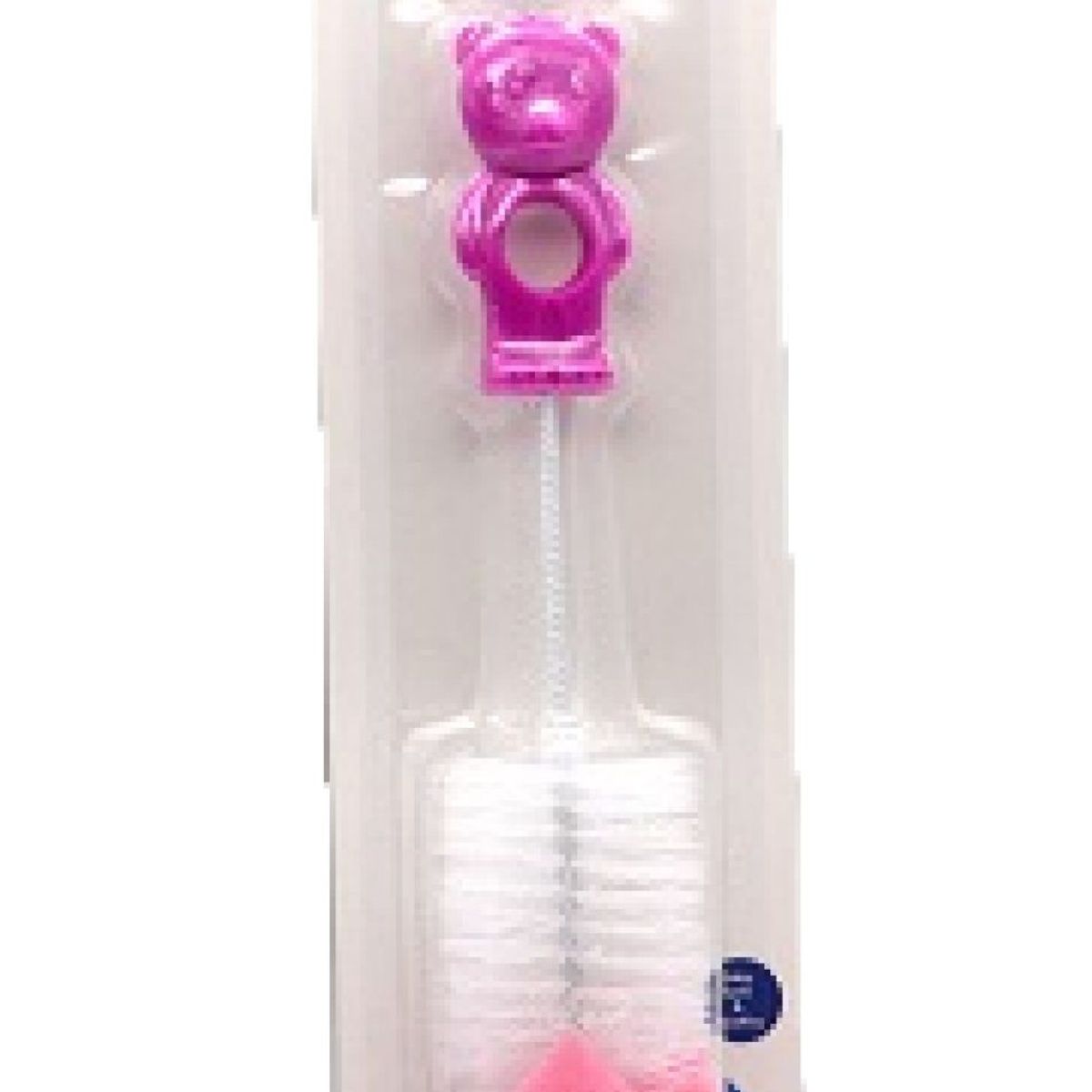 GENERICO - Escobillón Lava Tetero Biberones Bebe Cepillo Limpiador ROSA