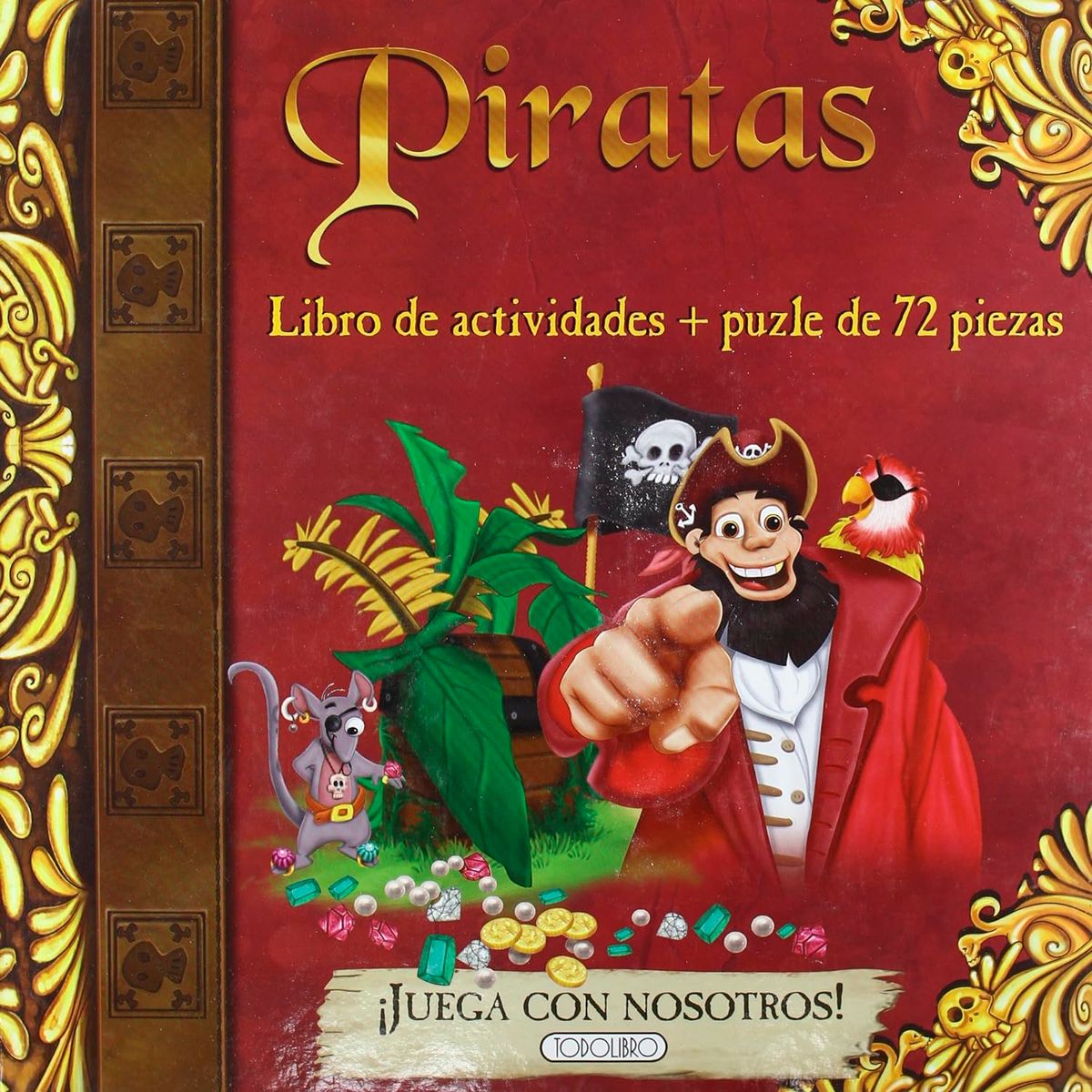 SUSAETA - Piratas. Libro Actividades + Puzle. 72 Piezas