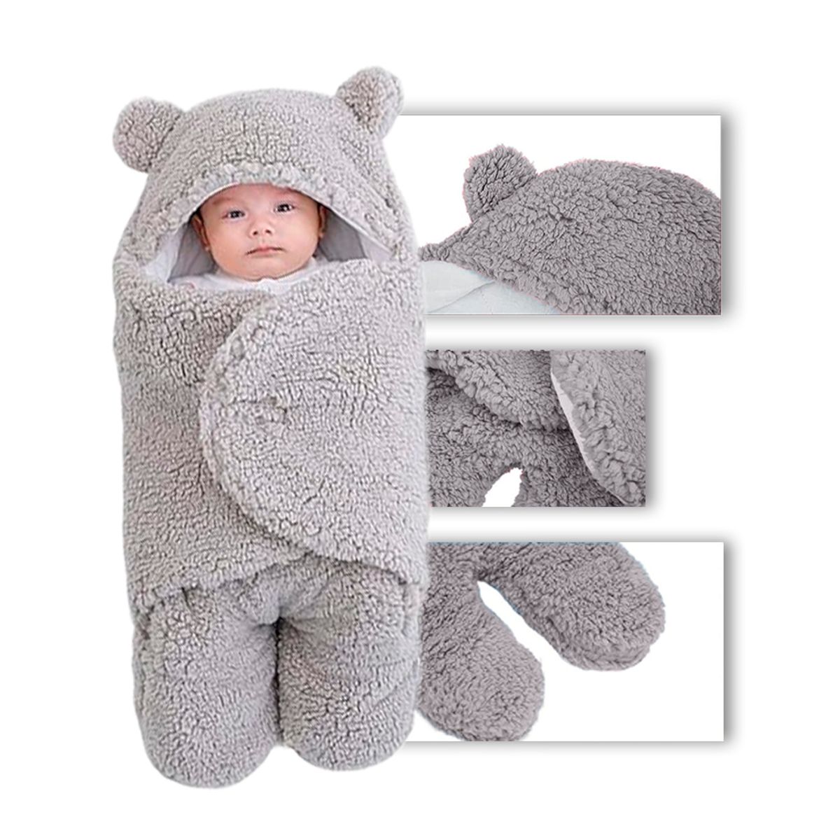 BOOGY - Sleeping ovejero termico pijama saco dormir para bebe Gris