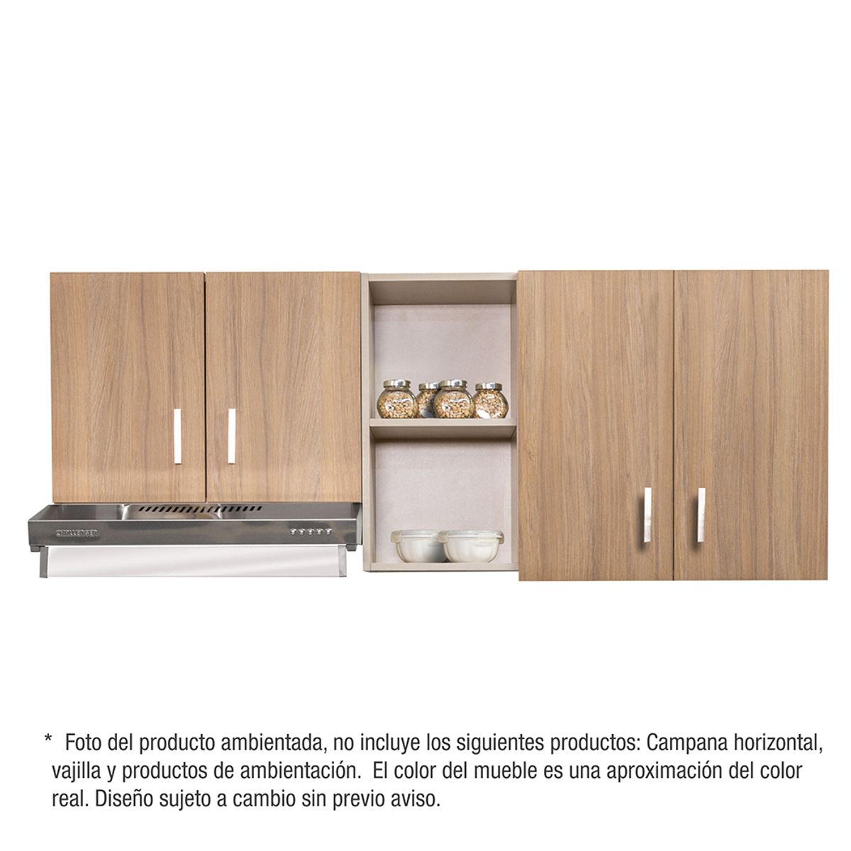 CHALLENGER - Mueble superior cocina Acandi 180 cm 5 puertas