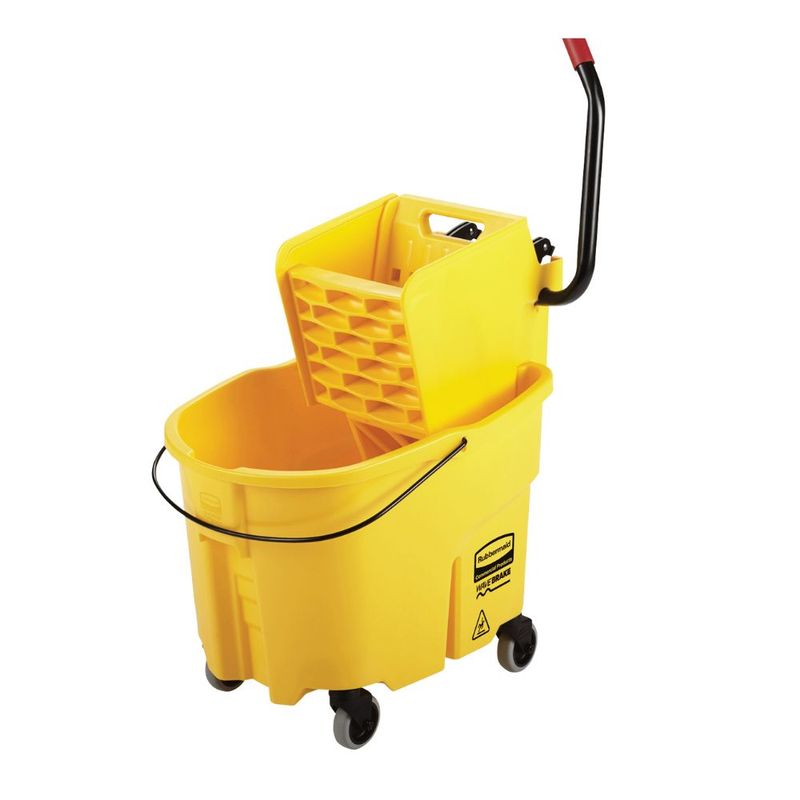 RUBBERMAID - Balde Con Escurridor Wavebrake 35 QT - 33 Lt Amarillo