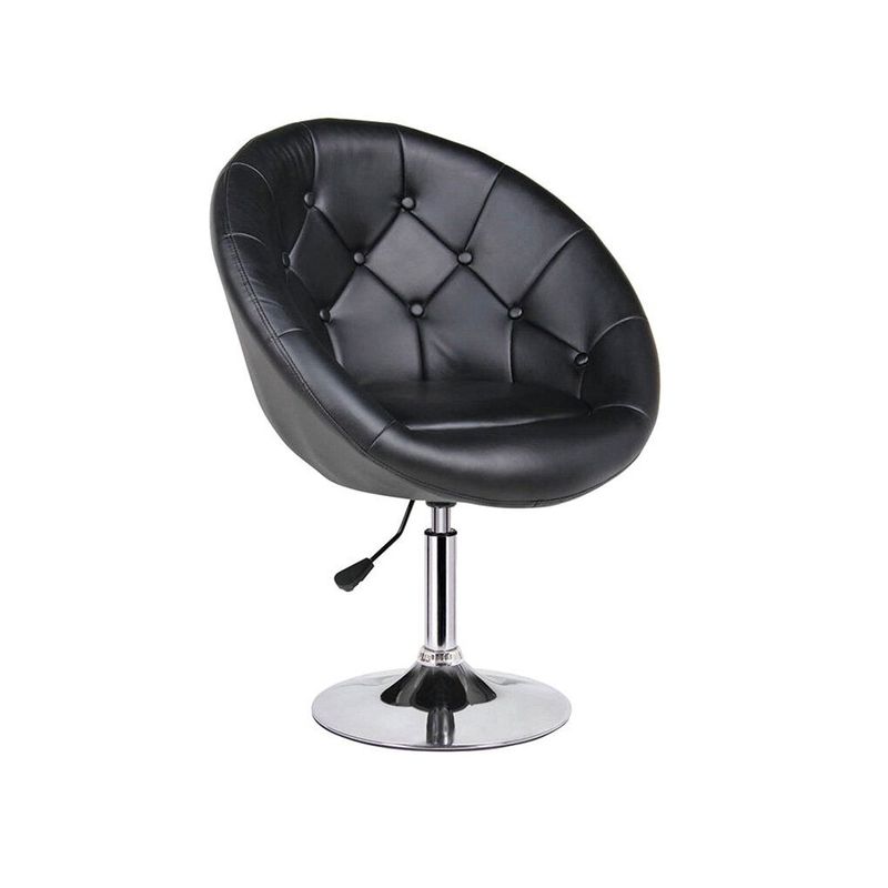 ICONICA HOME GALLERY - Silla Para Barra Tapizada Bon Negra