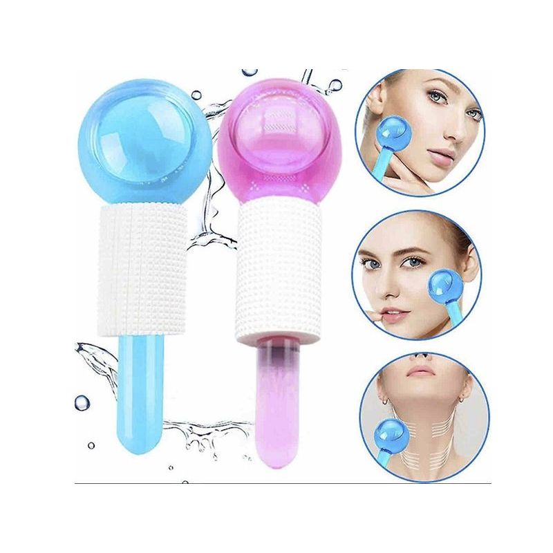GENERICO - Bolas De Hielo Esferas Frías De Vidrio Para Masaje Facial