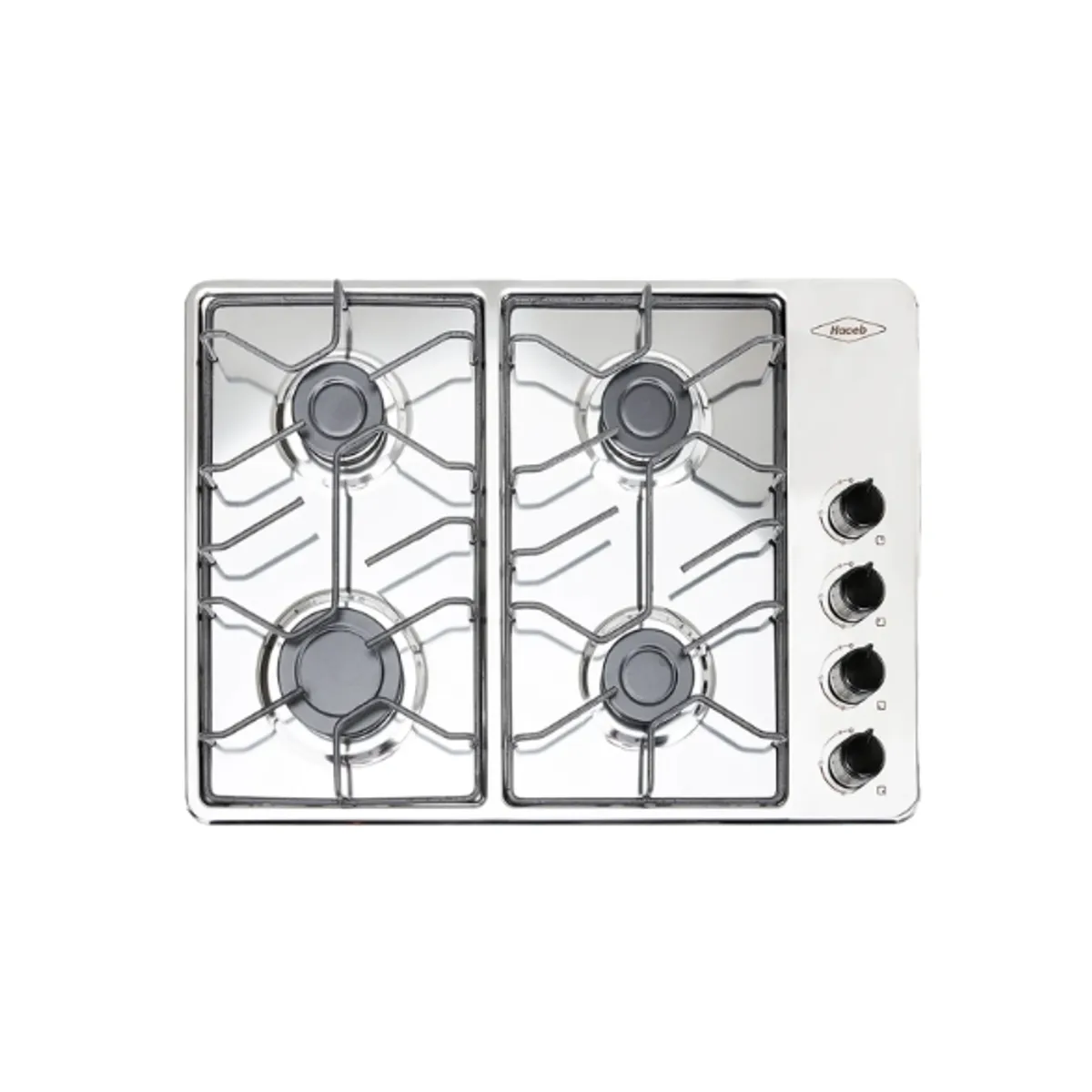 HACEB - Combo Haceb Estufa 60x43cm Inox + Campana Tofu Inox