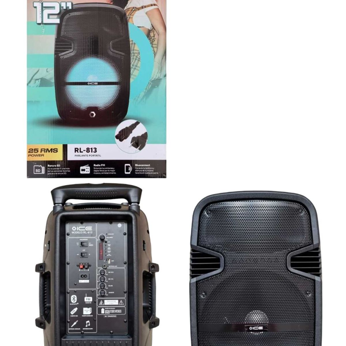 GENERICO - Cabina De Sonido 12 Pulgadas Parlante Recargable