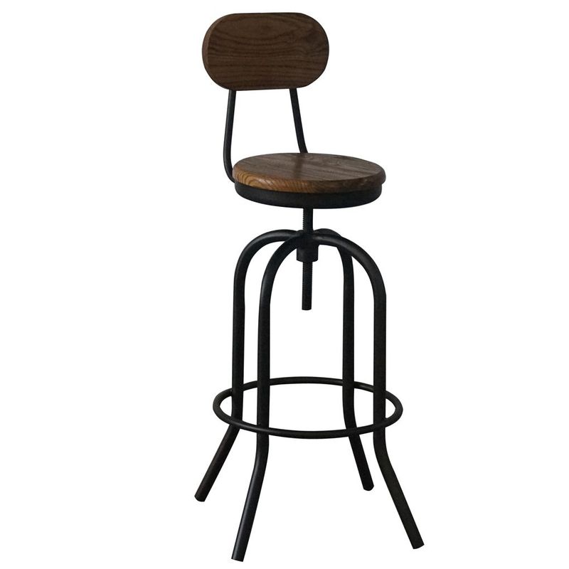 ICONICA HOME GALLERY - Silla Para Barra Rauw Vintage Negra