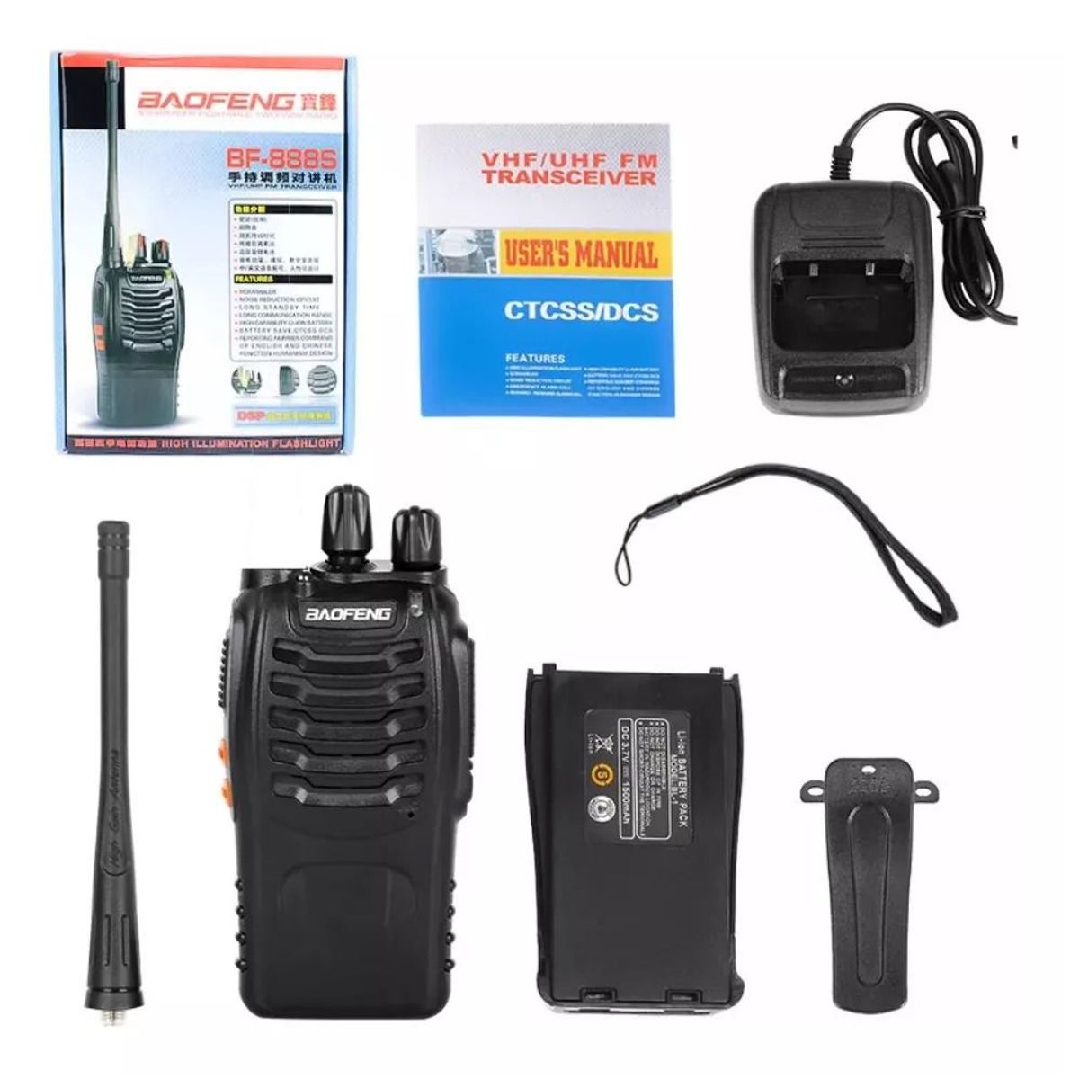BAOFENG - Walkie Talkie  Intercomunicador  Boquitoqui Kit X2 Baofeng