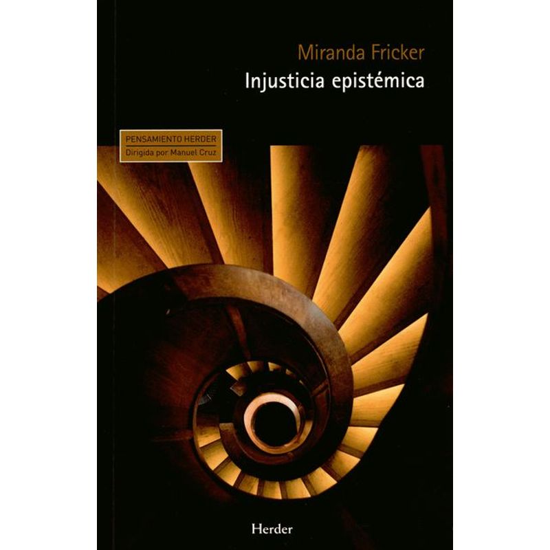 HERDER - Libro Injusticia Epistemica