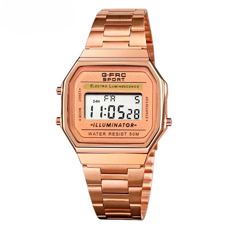 GFORCE - Reloj Dama G-force Mujer Digital Lady Acero A19148 + Estuche