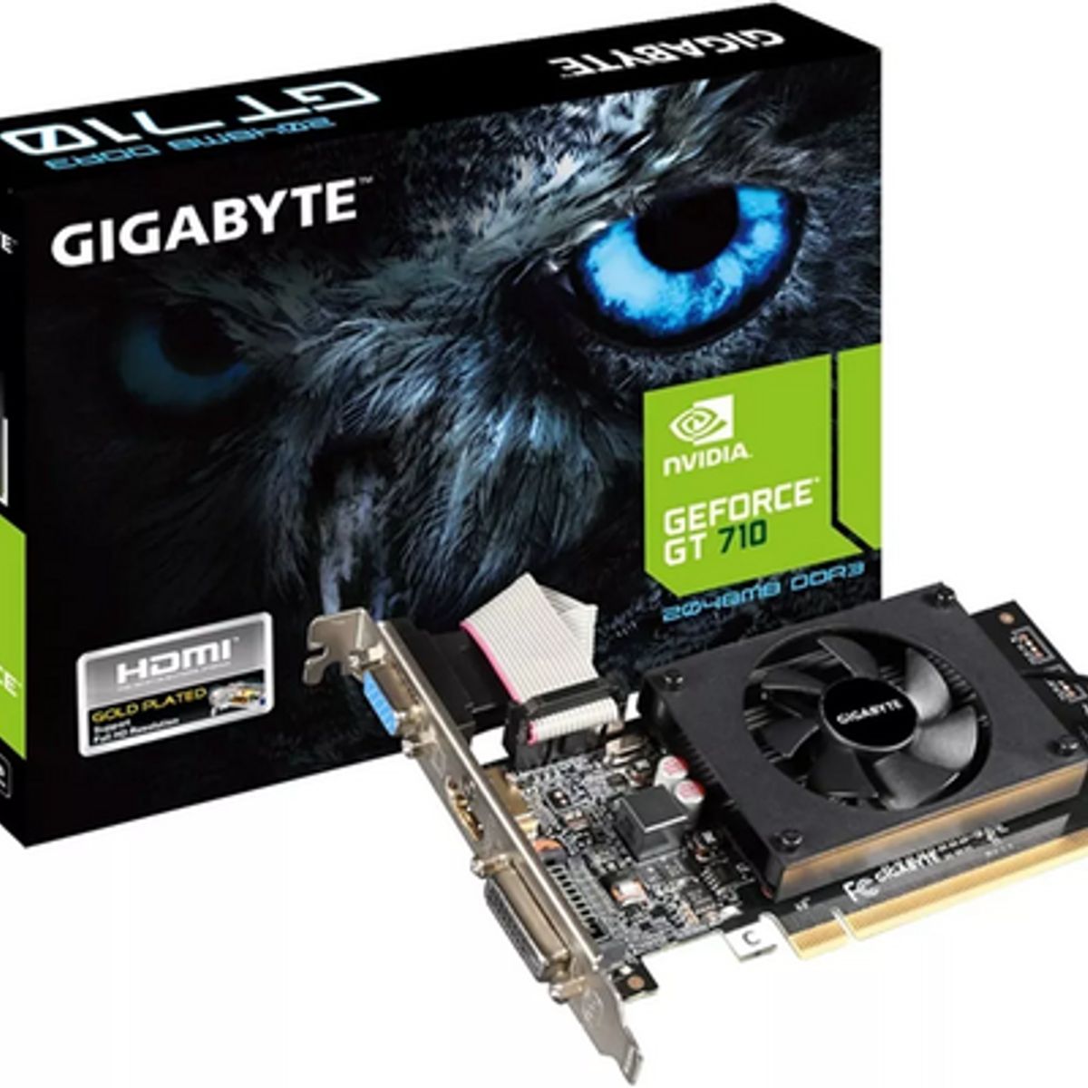 GIGABYTE - TARJETA DE VIDEO GIGABYTE GEFORCE GT 710 2048MB DDR3