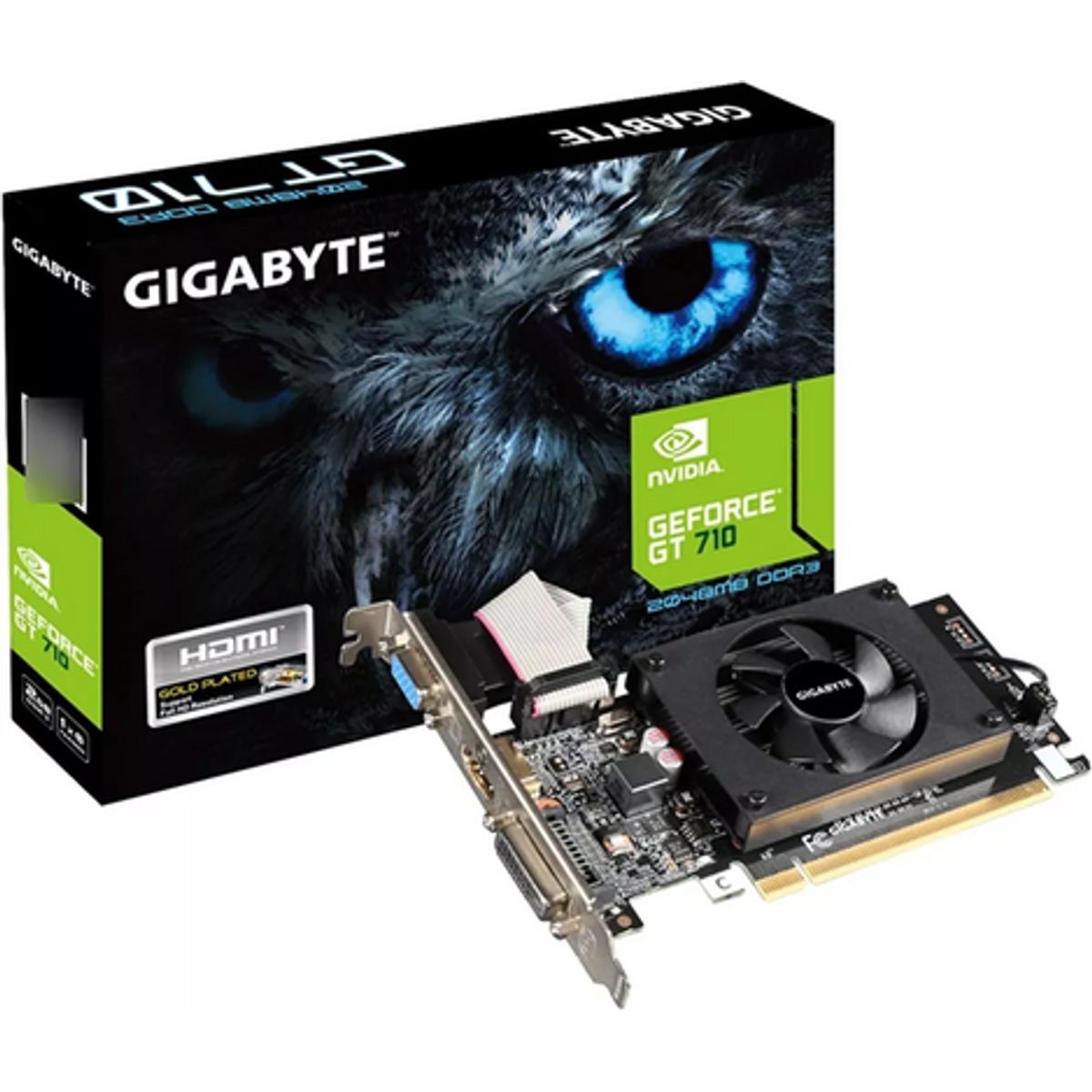 GIGABYTE - TARJETA DE VIDEO GIGABYTE GEFORCE GT 710 2048MB DDR3