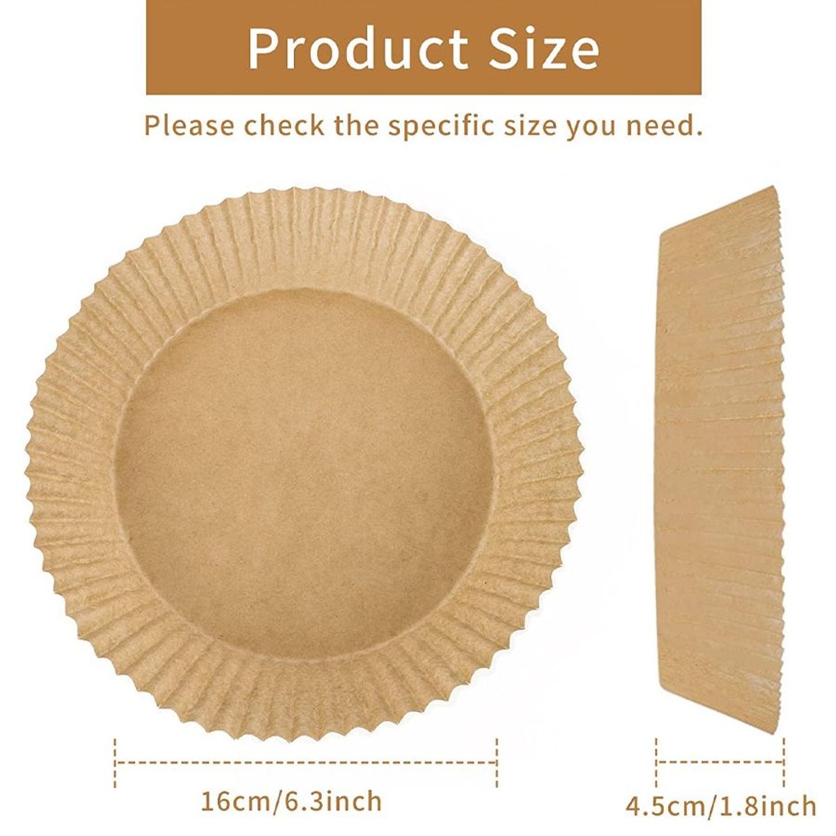 GENERICO - Papel Protector Freidora De Aire Hojas Resistentes Temperatu