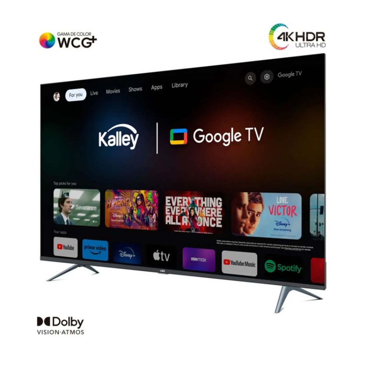 KALLEY - TV KALLEY 55" Pulgadas 139 cm KGTV55 QLED 4KUHD Smart TV