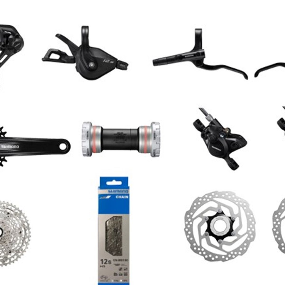 SHIMANO - Grupo Shimano NS 1X12 Vel 10-51T,  32T Freno MT200