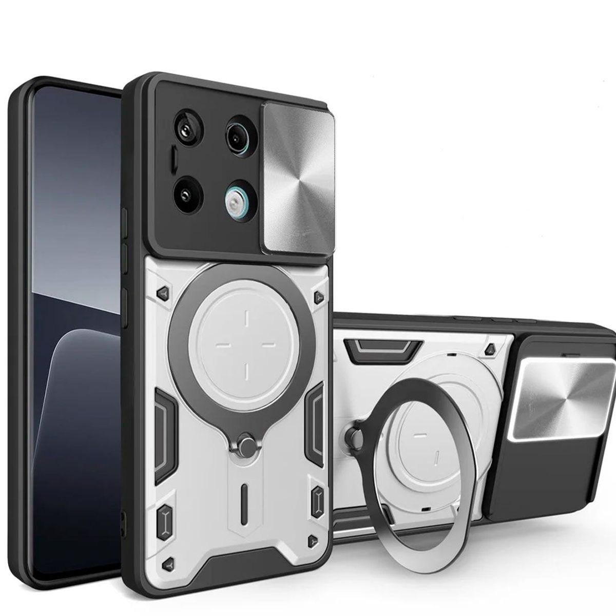 GENERICO - Estuche Proteccion Camara Para Xiaomi Redmi Note 13 Pro 4G Gris