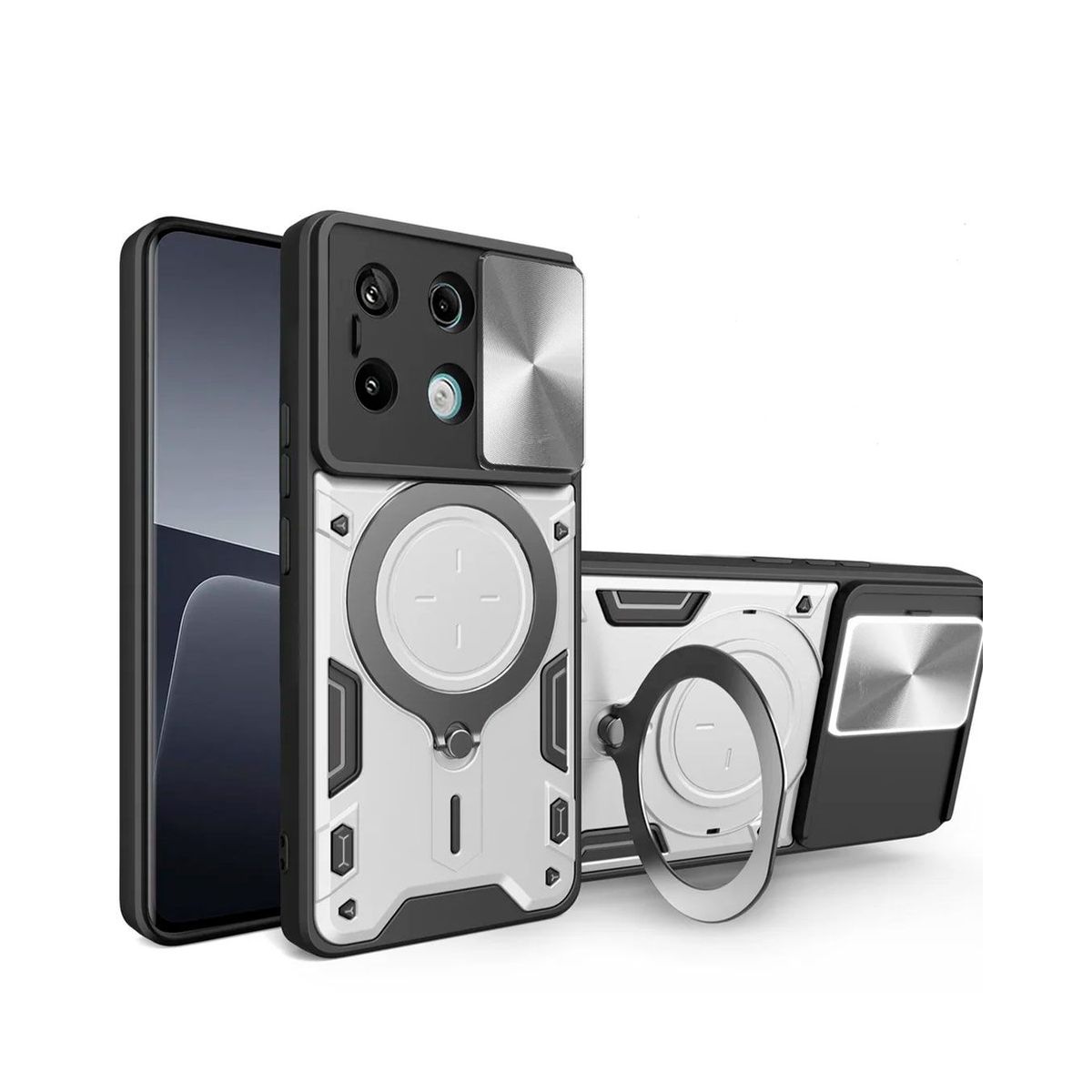 GENERICO - Estuche Proteccion Camara Para Xiaomi Redmi Note 13 Pro 4G Gris