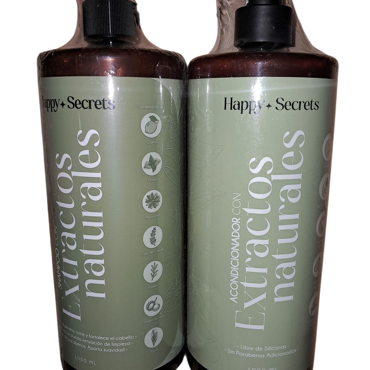 GENERICO - Shampoo Extractos Naturales Libre de Sal 1000 ml