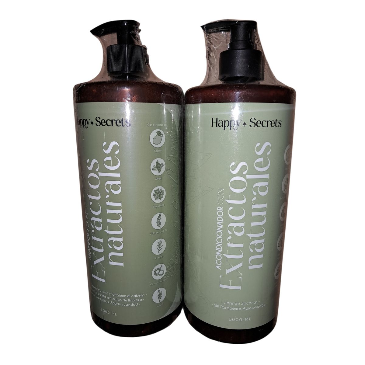 GENERICO - Shampoo Extractos Naturales Libre de Sal 1000 ml