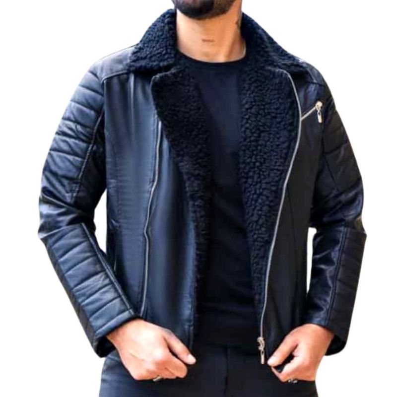 VENTASFUCSIA ZRC - Chaqueta para Hombre Marca Fucsia Jacket ref Chamarra Ovejero negro