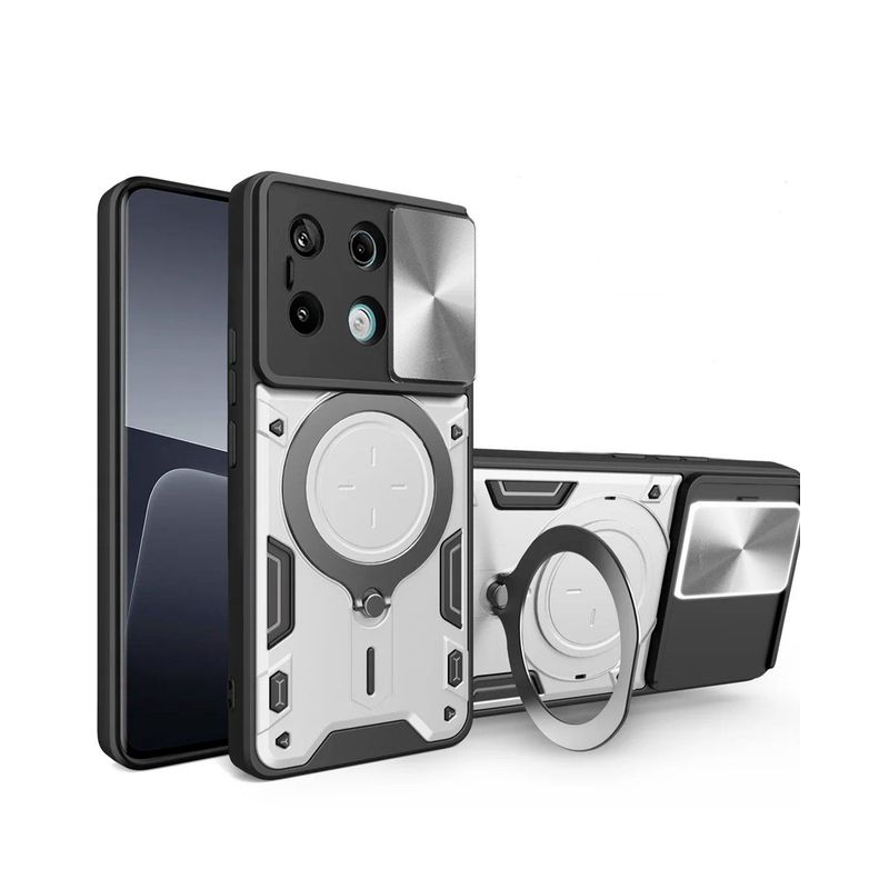 GENERICO - Estuche Proteccion Camara Para Xiaomi Redmi Note 13 Pro 5G Gris