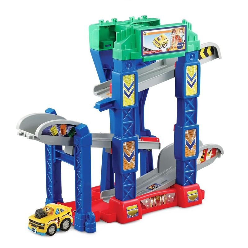 VTECH - Pista De Carros Vtech Smart Wheels 4en1 Zig-Zag Luces Sonido